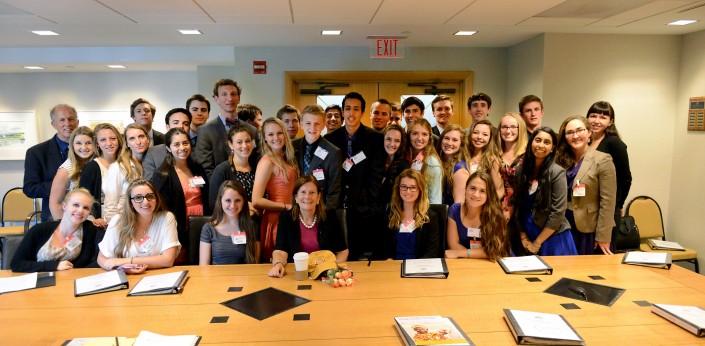 Mount Madonna School students with Stephenie Foster