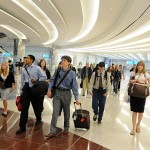 Walking through Dubai Airport