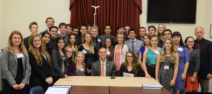 Mount Madonna School students with Congressman Huffman