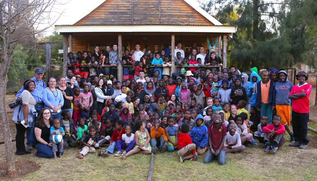 Mount Madonna School with the Botshabelo Family