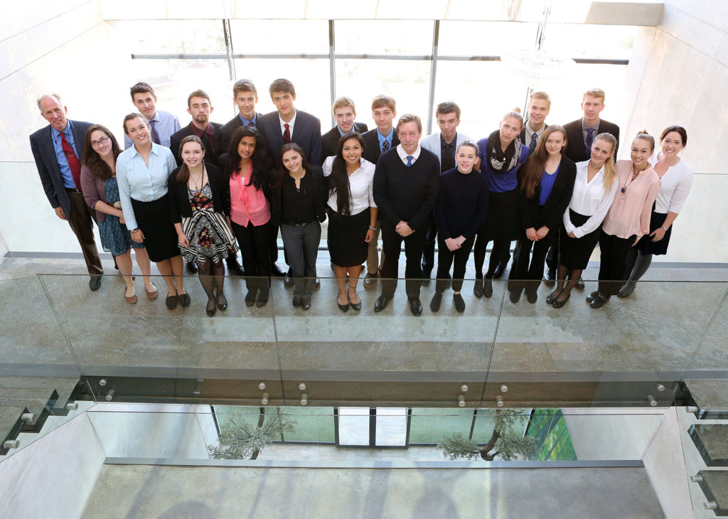 Mount Madonna School students with Peter Harris