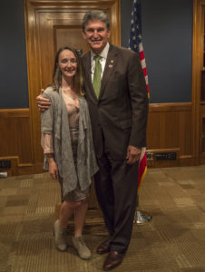 Bella with Senator Manchin