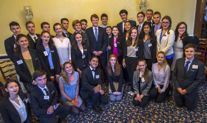 Mount Madonna students with Congressman Joe Kennedy