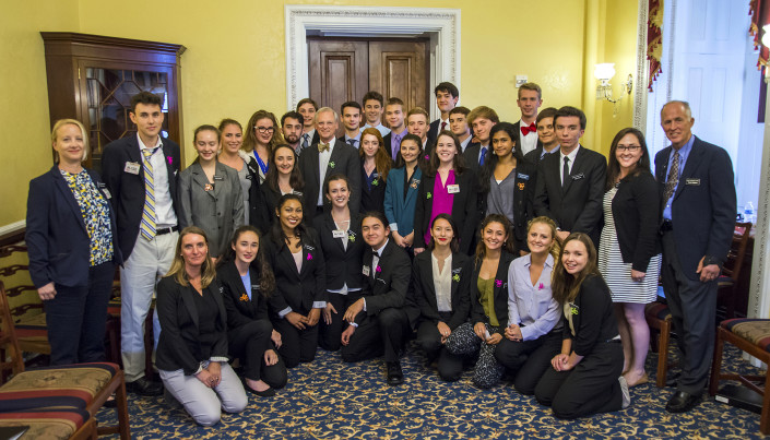 Mount Madonna students with Congessman Blumenauer