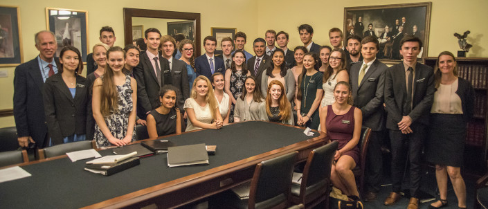 Mount Madonna students with Congressman Cardenas